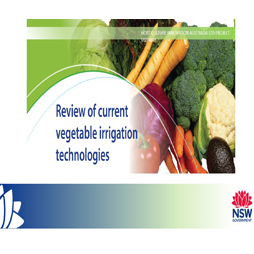 Review of current vegetable irrigation technologies