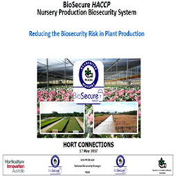 Reducing the biosecurity risk in planting material