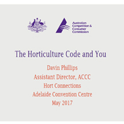 The Horticulture Code and you