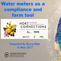 Water meters as a compliance and farm tool