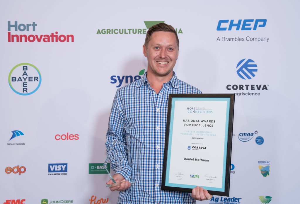 South Australian vegetable grower Daniel Hoffmann named Young Grower of