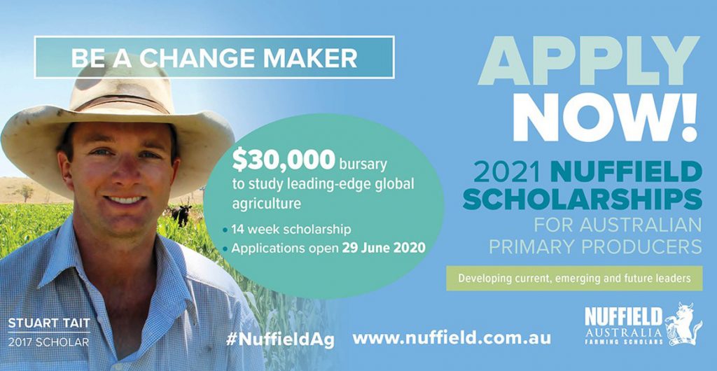 Applications open: 2021 Nuffield Scholarships