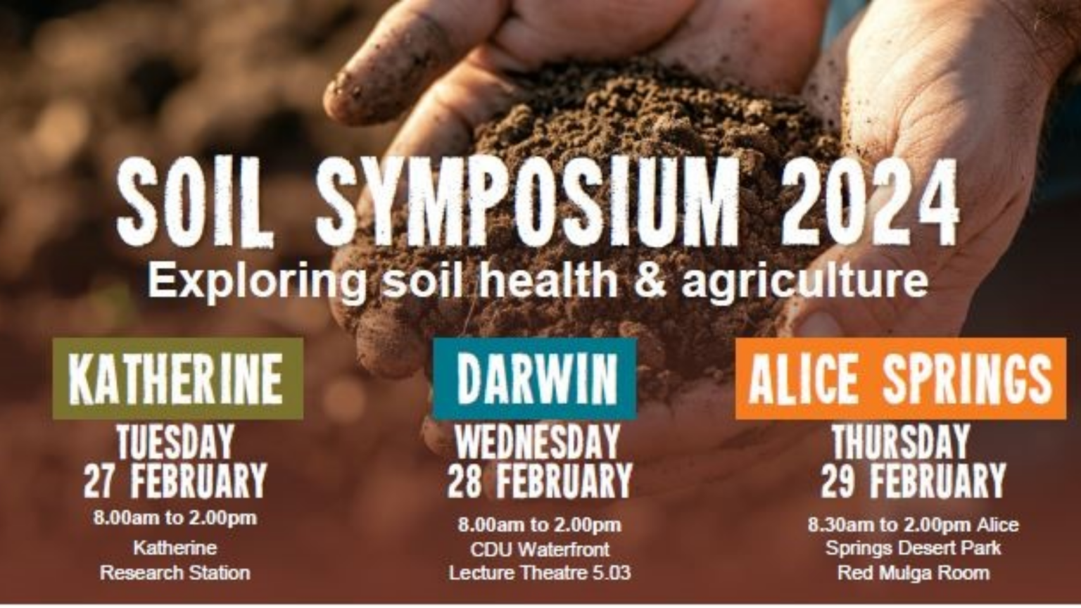 Soil Symposium 2024 Alice Springs AUSVEG
