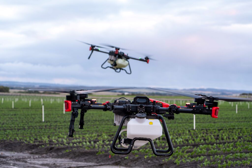 Drone spraying demo showcases value of VegNET events for growers 